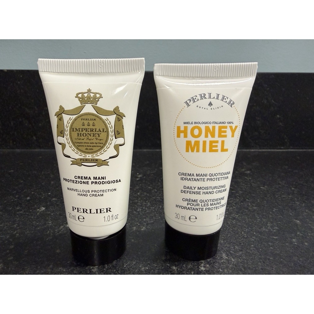 Perlier Hand Cream Gift Set 9 Pc 1 oz Shea Butter Honey Almond NEW Sealed - Picture 8 of 9